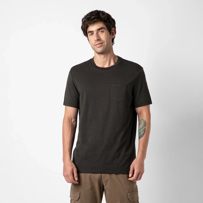 Black Bamboo Pocket Tee