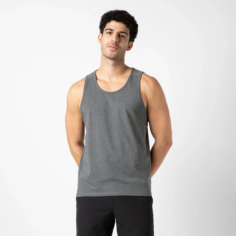 Charcoal Black Bamboo Tank