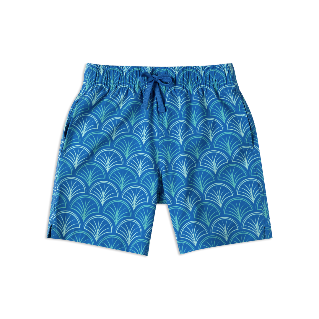 Boys Stretch Swim Scale front with elastic waistband and drawstring