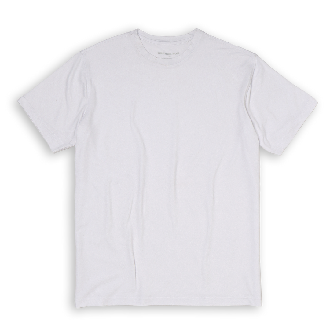 Short Sleeve Tech Tee Solid White