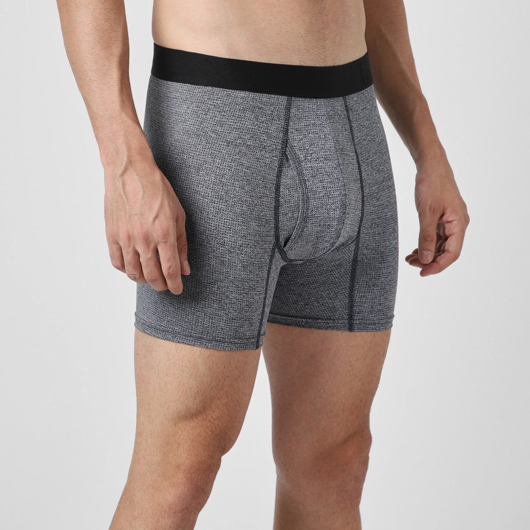 Active Brief Indigo side on model