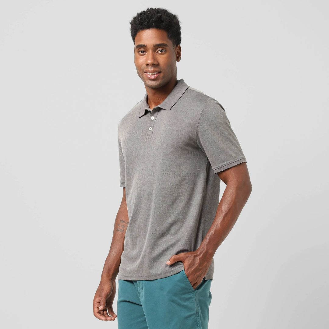 Range Polo Charcoal side on model