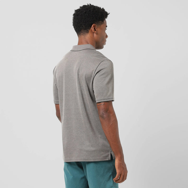 Range Polo Charcoal back right on model