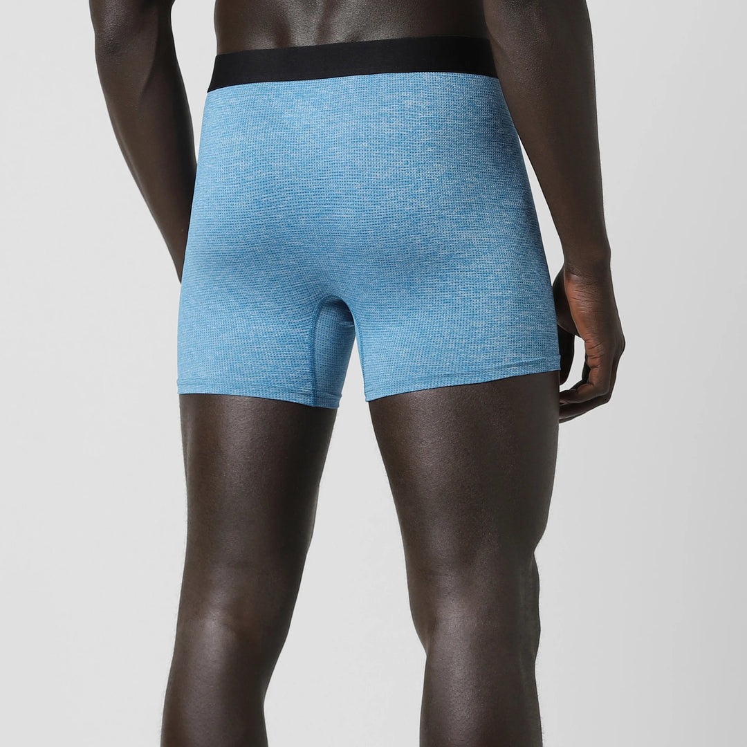 Active Brief Blue back on model