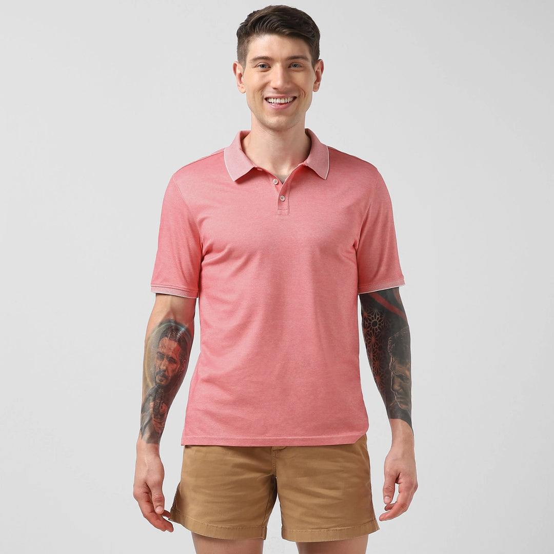 Range Polo Coral front on model