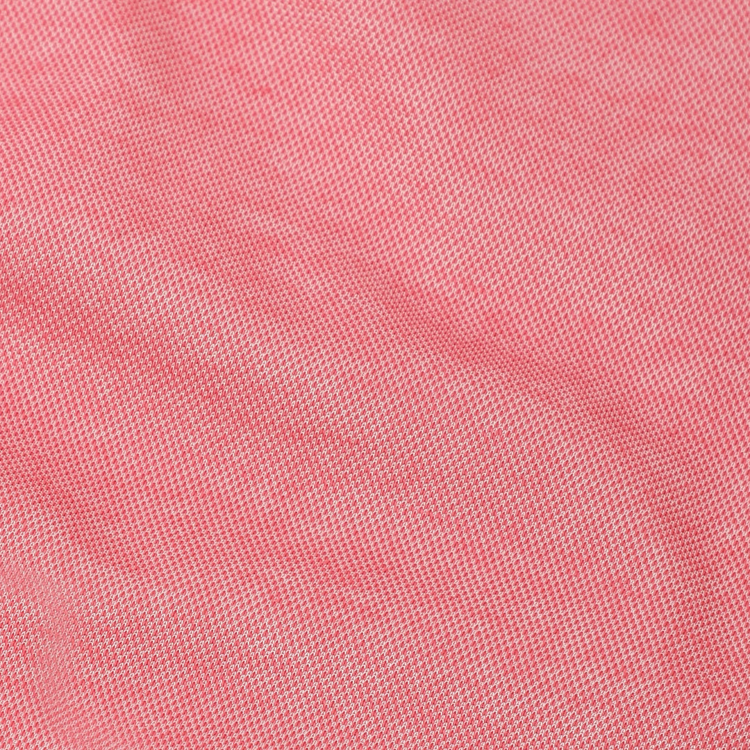 Range Polo Coral close up of fabric