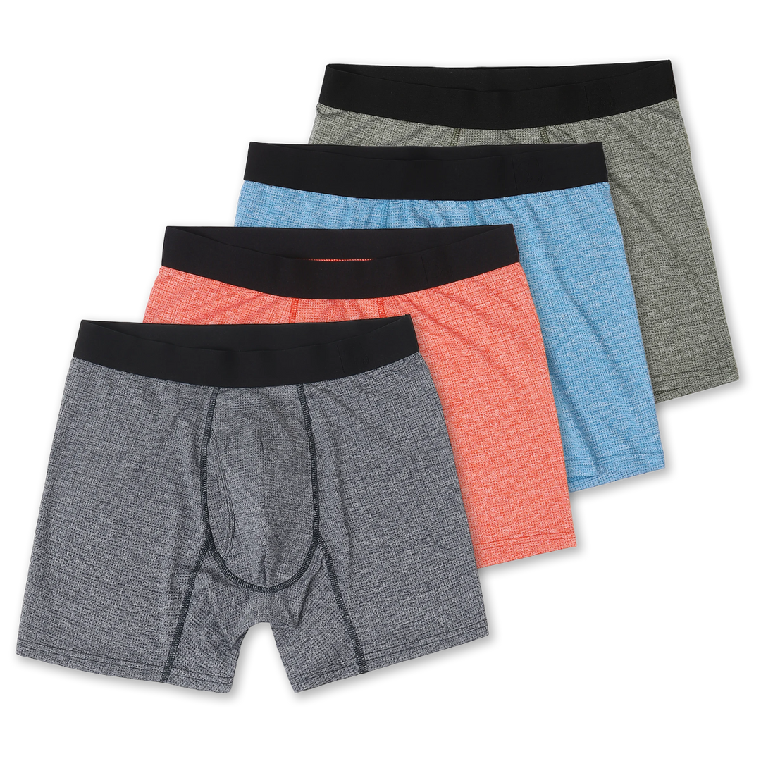 Active Brief Multipack Indigo, Bright Orange, Blue, and Sea Green