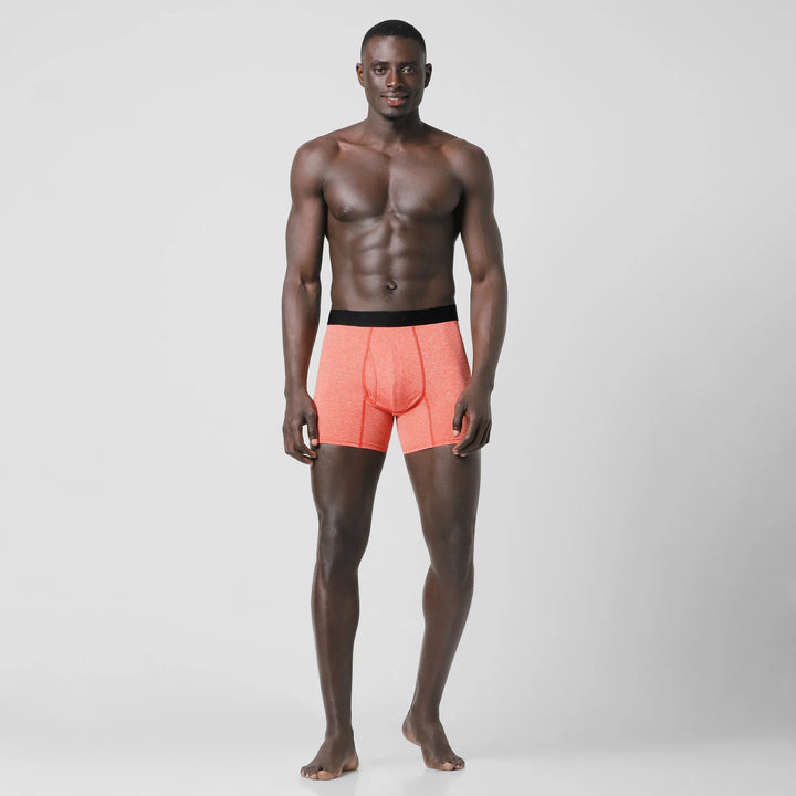 Active Brief Orange full body on model