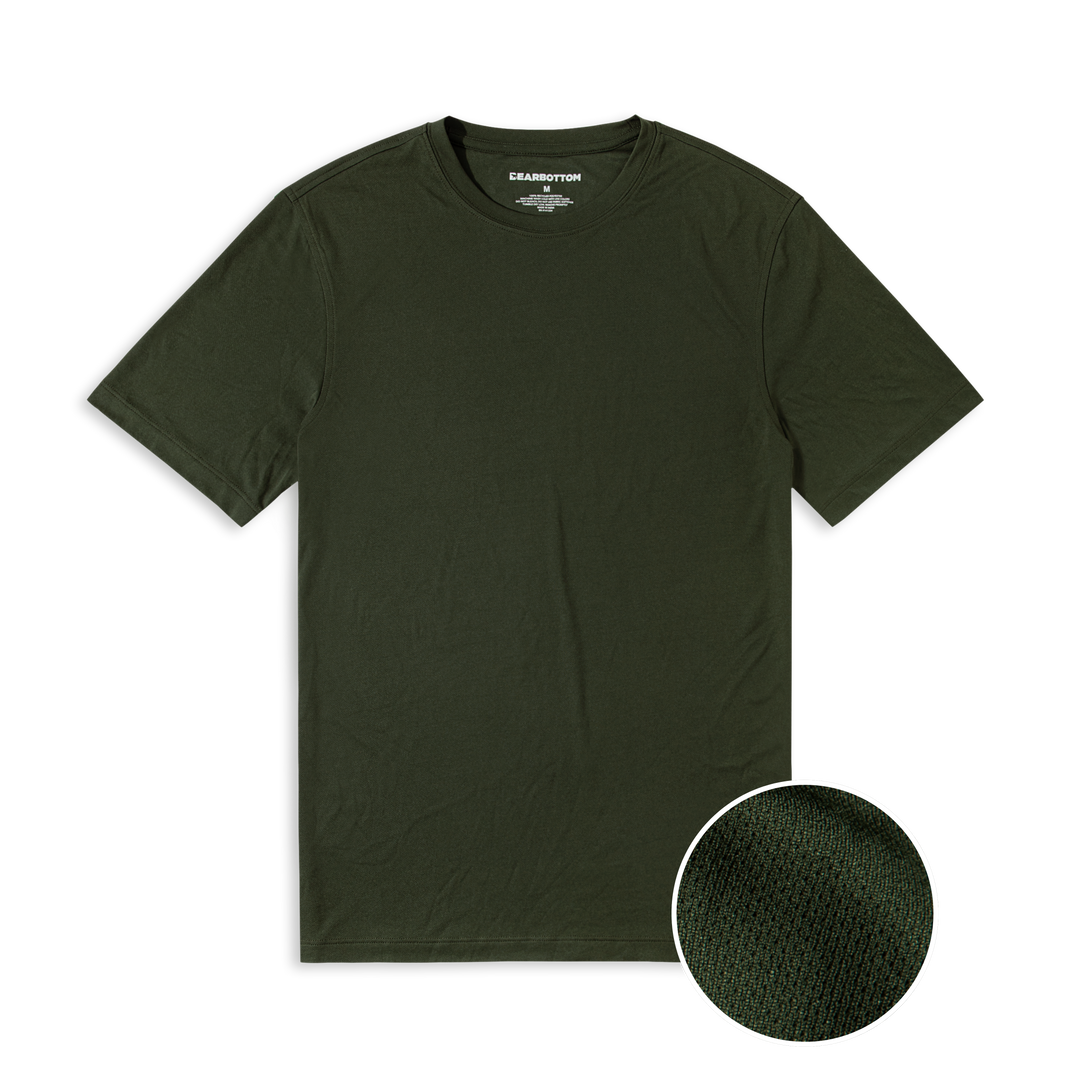 Circuit Tee Military Green front