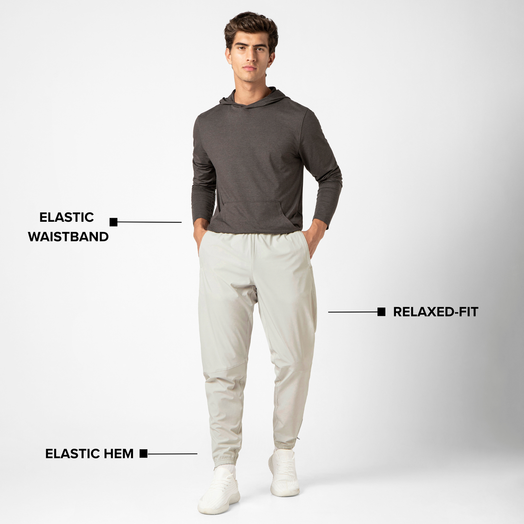 Man in Run Jogger Light Grey