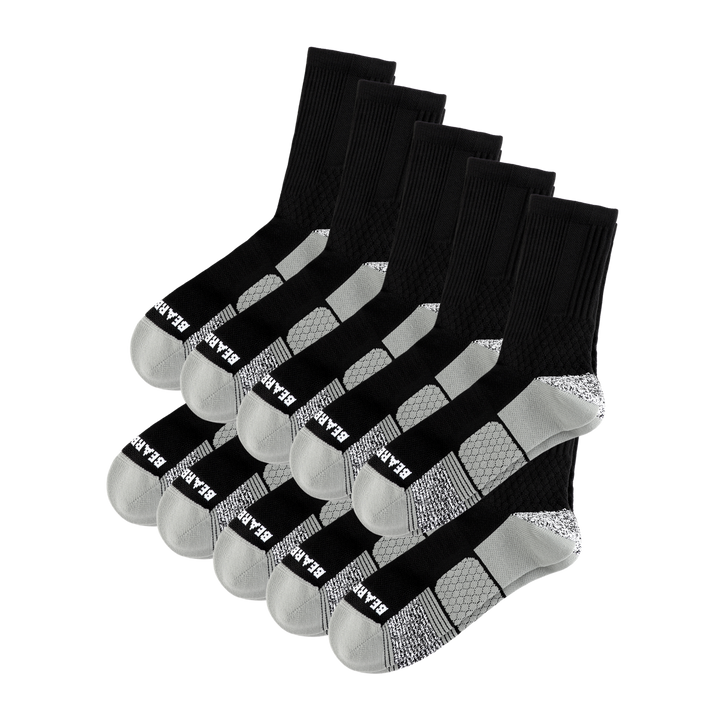 Active Crew Sock 10 Pack Black