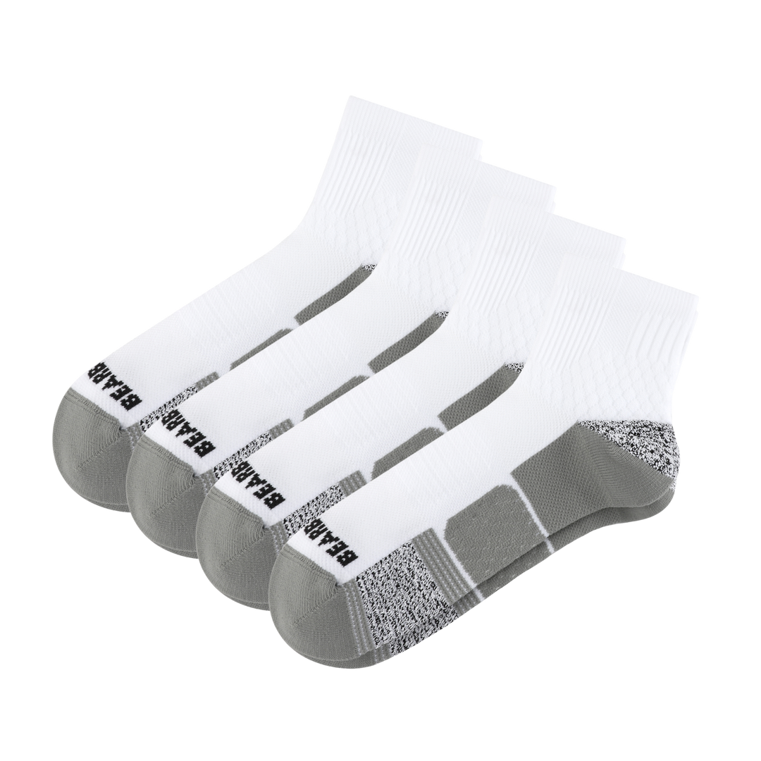 Active Quarter Sock 4 Pack White