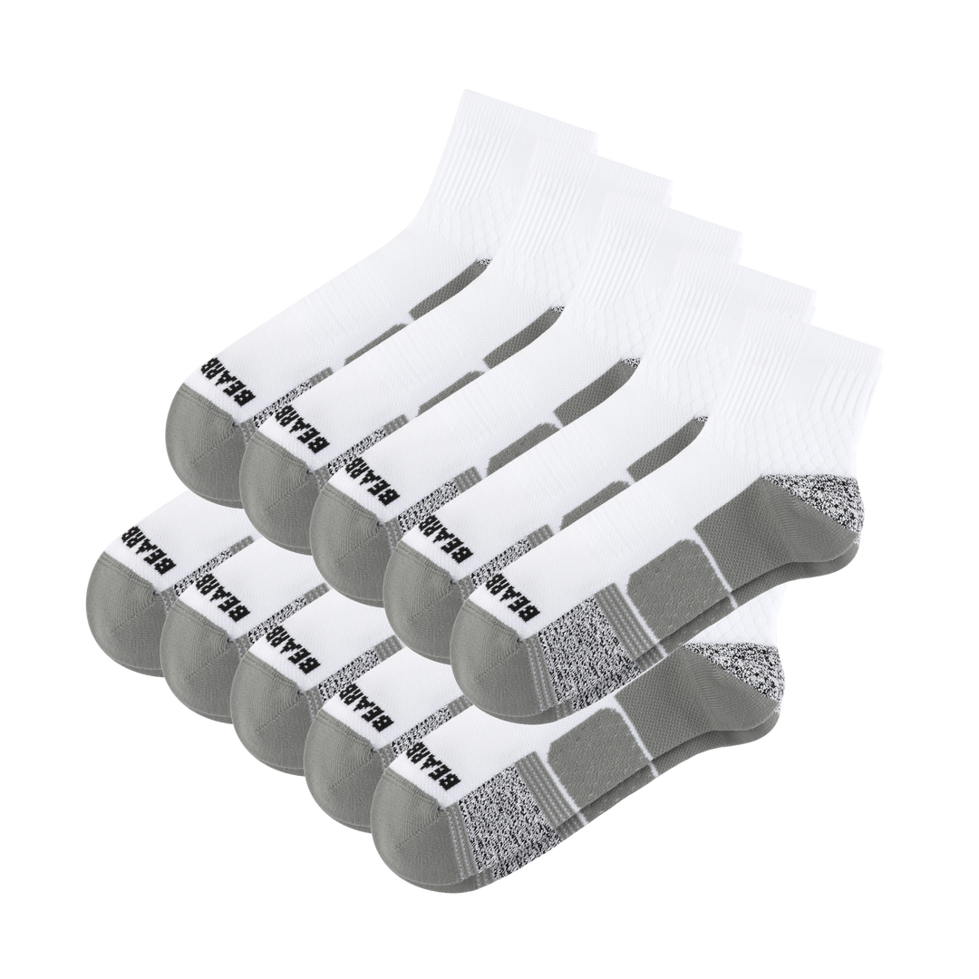 Active Quarter Sock 10 Pack White