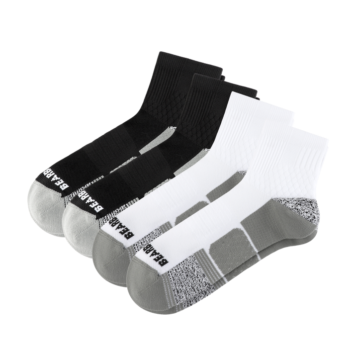 Active Quarter Sock 4 Pack Combo