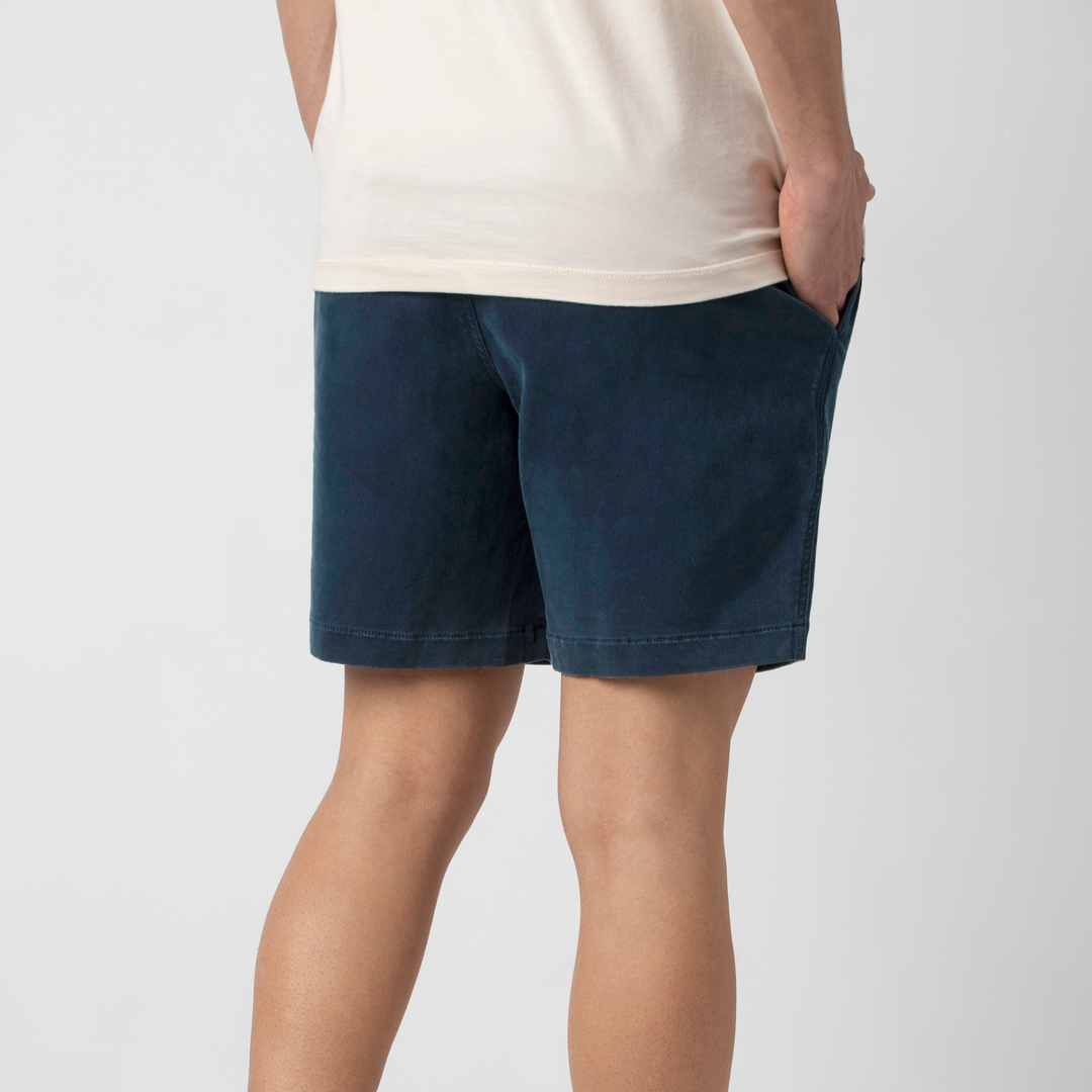 Alto Short Navy 7" back on model