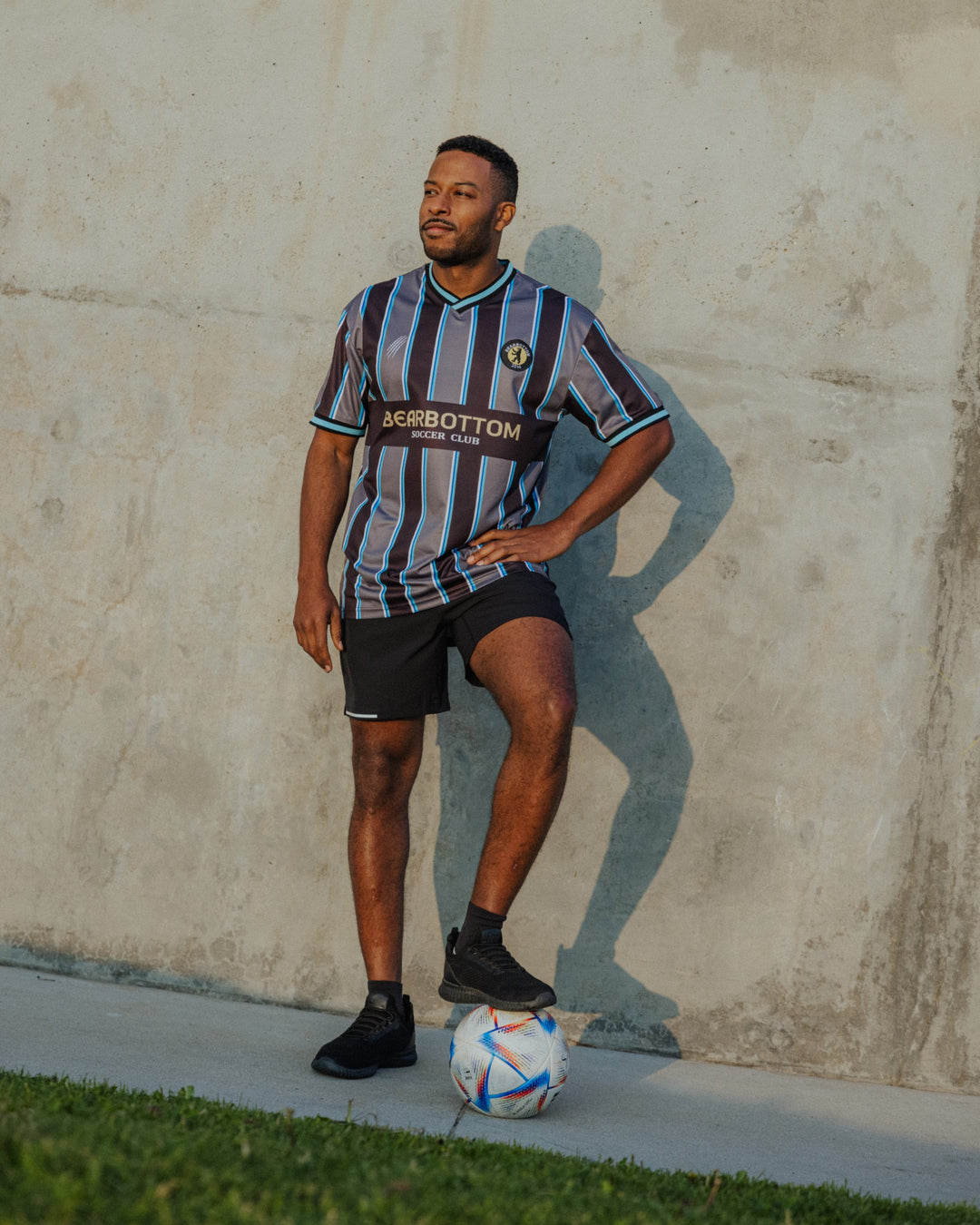 Bearbottom Soccer Jersey on model