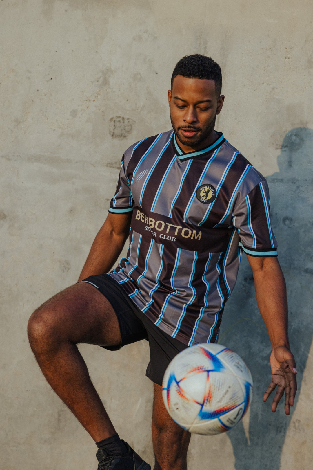 Bearbottom Soccer Jersey on model