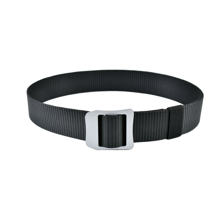 Trail Belt Black with Silver Metal Buckle