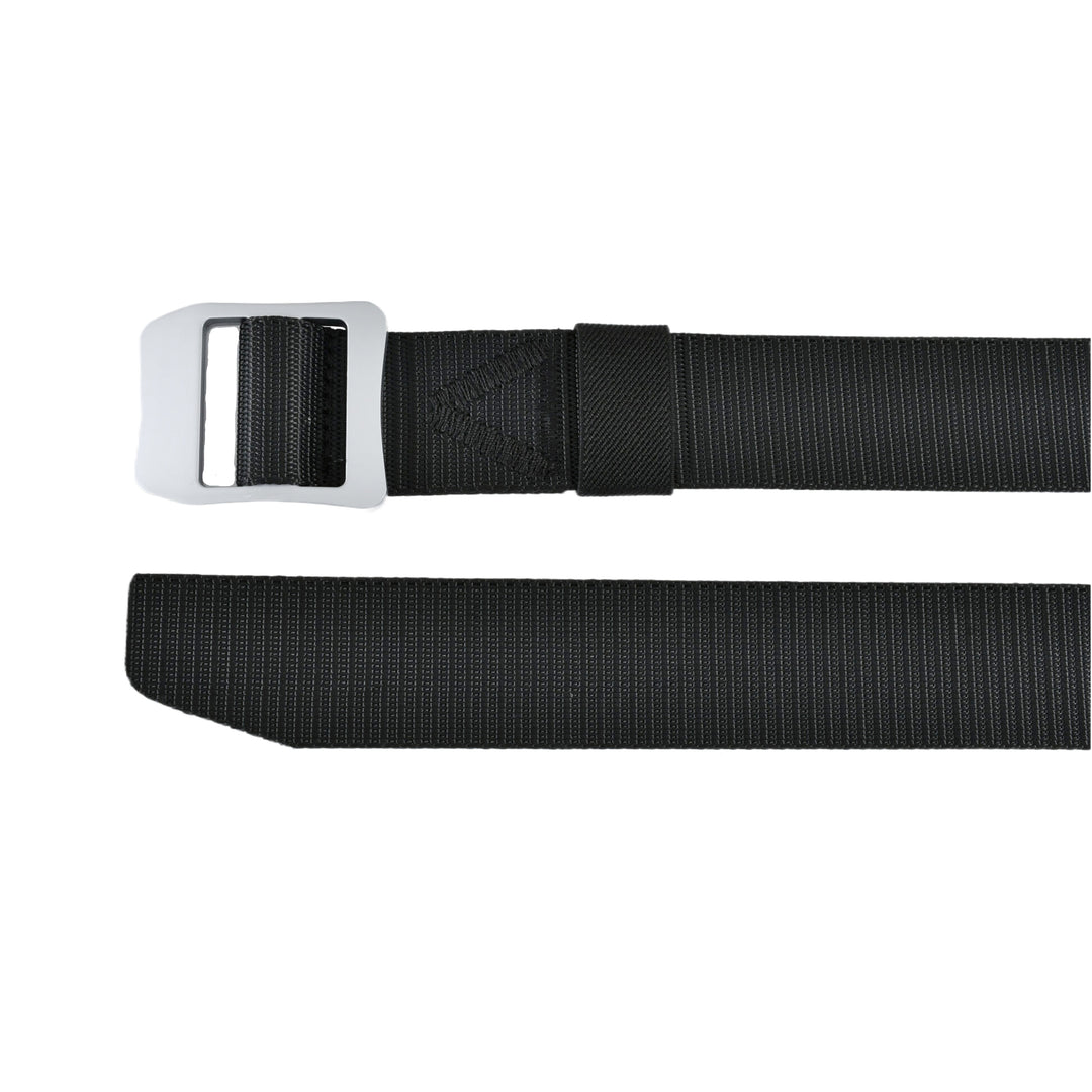 Trail Belt Black with Silver Metal Buckle