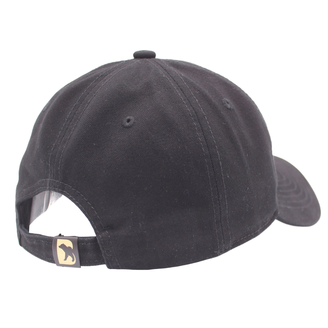 Bearbottom Logo Dad Hat Black back view