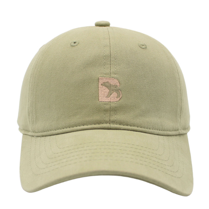 Bearbottom Logo Dad Hat in Green front facing