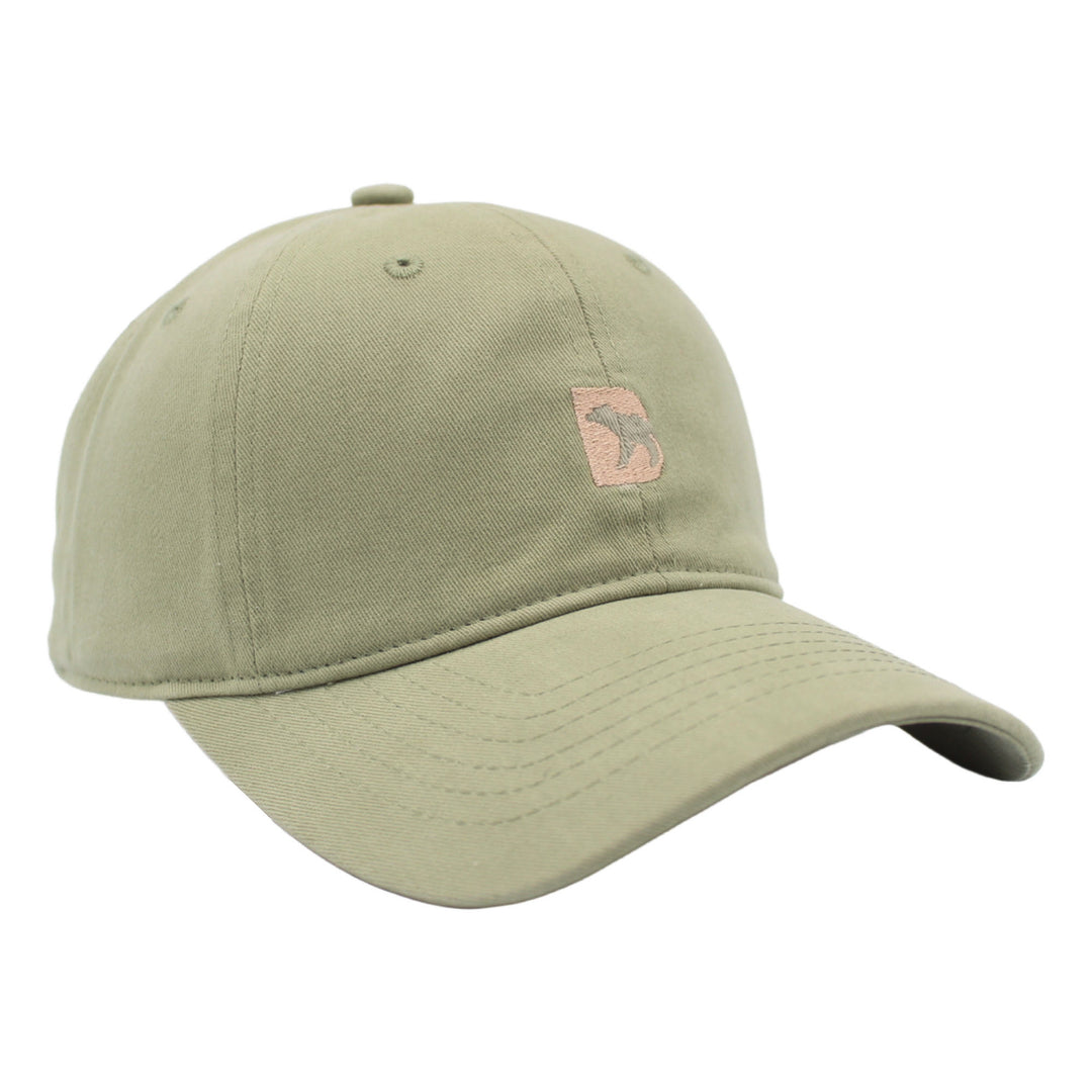 Bearbottom Logo Dad Hat in Green right side view