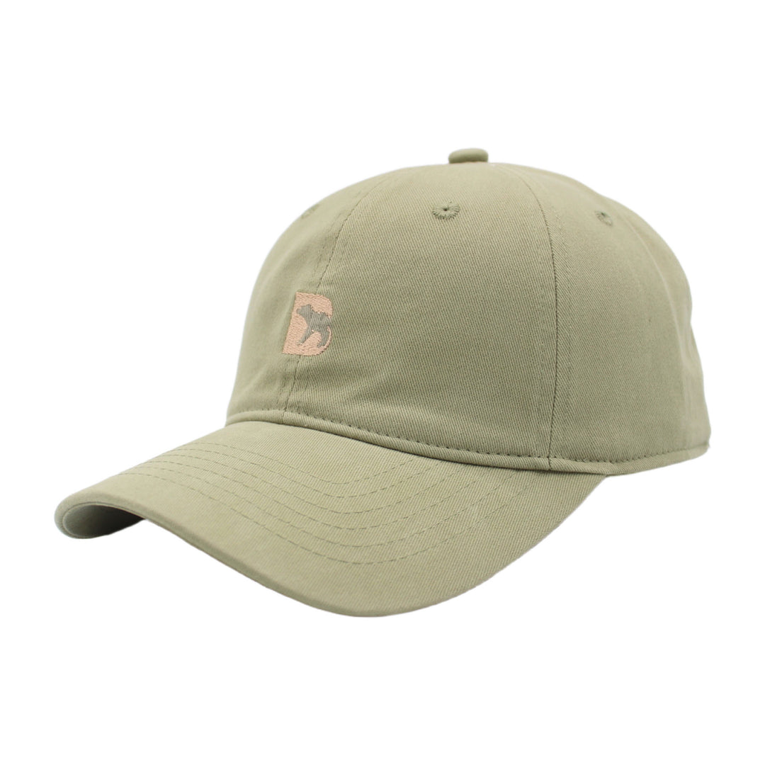 Bearbottom Logo Dad Hat in Green left side view