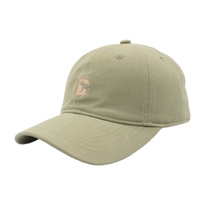 Bearbottom Logo Dad Hat in Green left side view