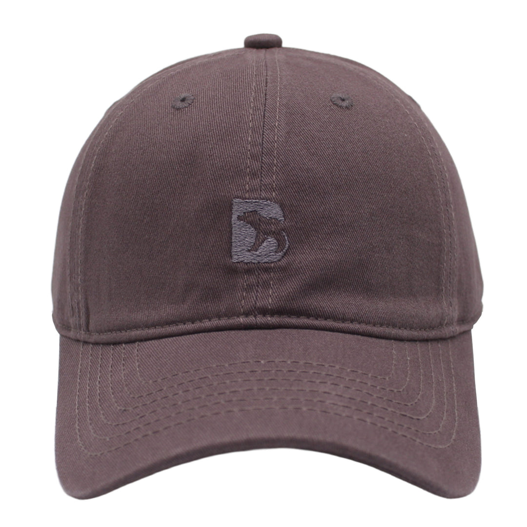 Bearbottom Logo Dad Hat Grey front  view