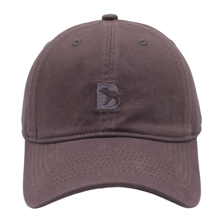Bearbottom Logo Dad Hat Grey front  view