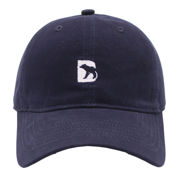 Bearbottom Logo Dad Hat Navy front  view