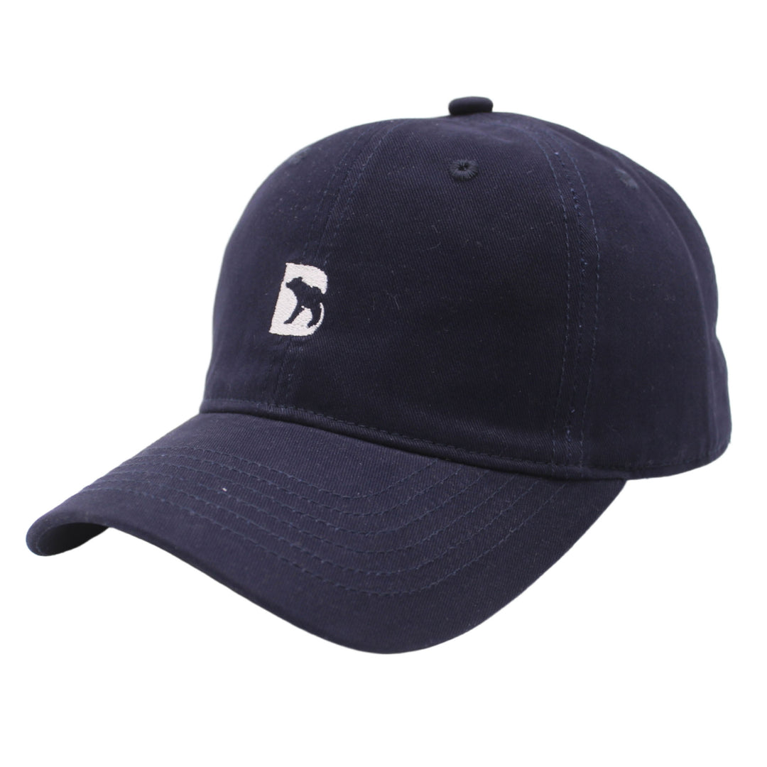 Bearbottom Logo Dad Hat Navy left side view
