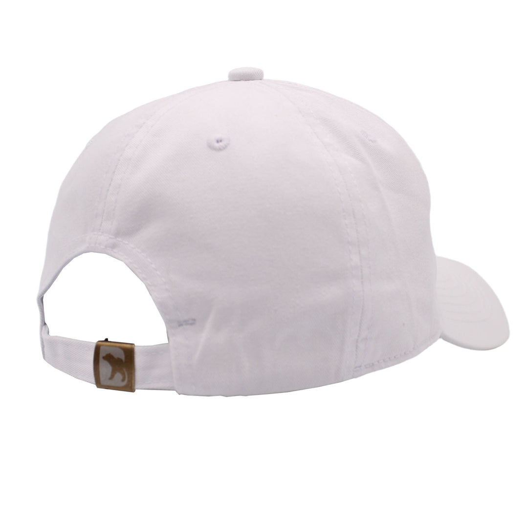 Bearbottom Logo Dad Hat White back side view