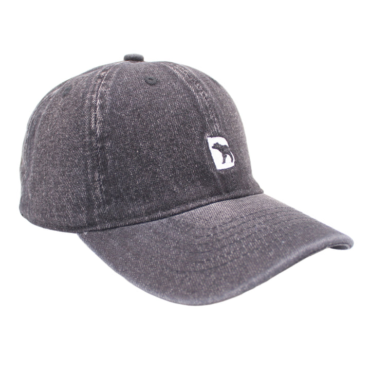 Bearbottom Logo Dad Hat Black Denim right side view