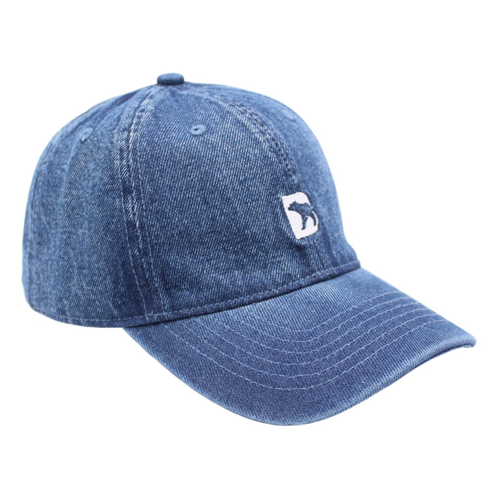 Bearbottom Logo Dad Hat DenimBlue right side view