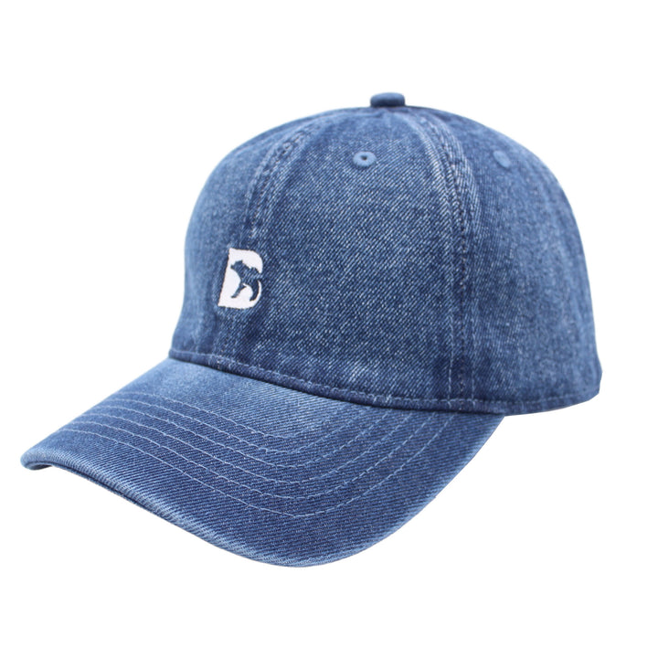 Bearbottom Logo Dad Hat Denim Blue left side view
