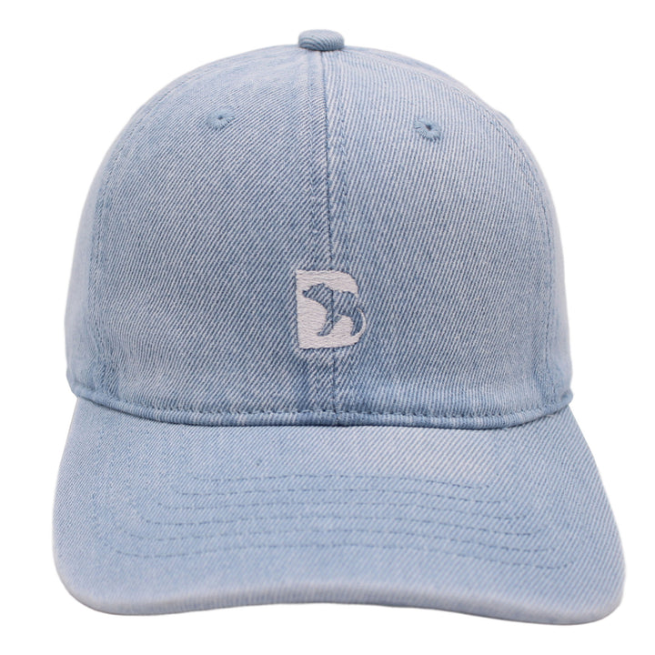 Bearbottom Logo Dad Hat Denim LIght Blue front view