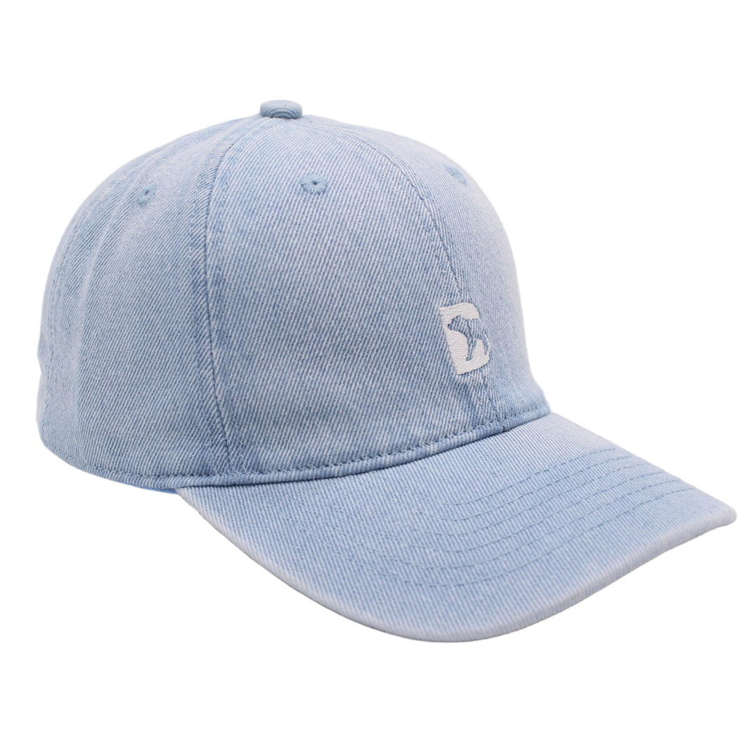 Bearbottom Logo Dad Hat Denim Light Blue right side view