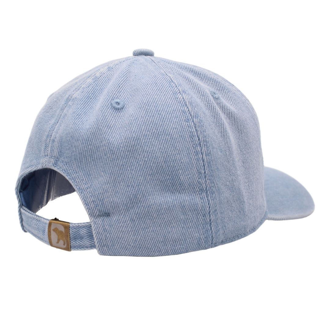 Bearbottom Logo Dad Hat Denim Light Blue back view