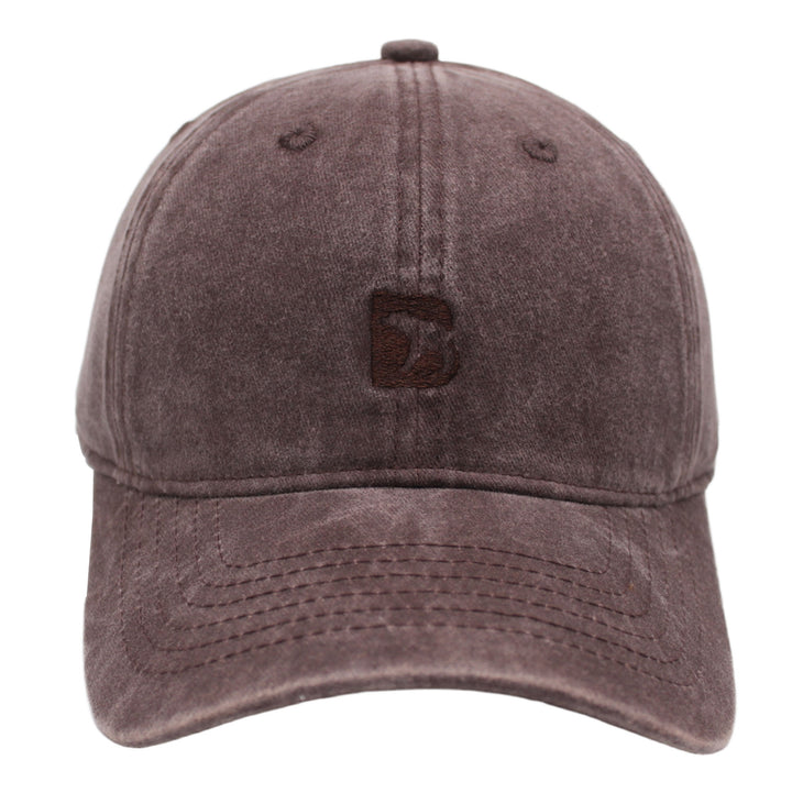 Bearbottom Logo Dad Hat Washed Coffee front view