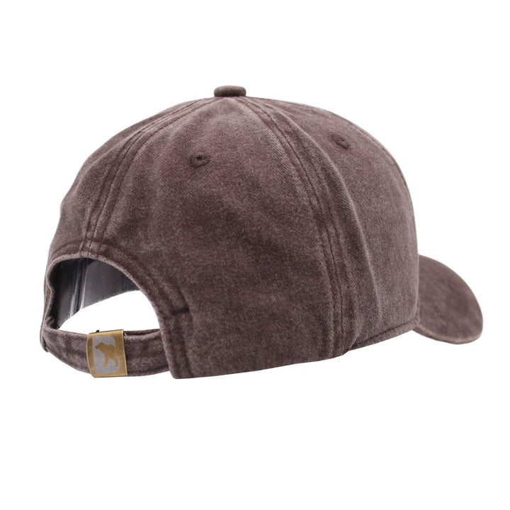 Bearbottom Logo Dad Hat Washed coffee back view
