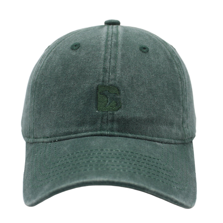 Bearbottom Logo Dad Hat Washed green front view