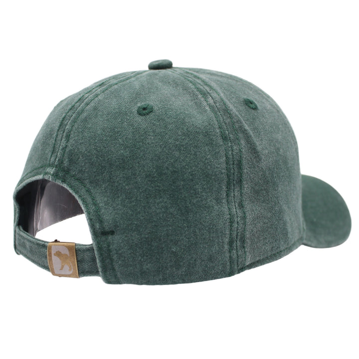 Bearbottom Logo Dad Hat Washed green back view
