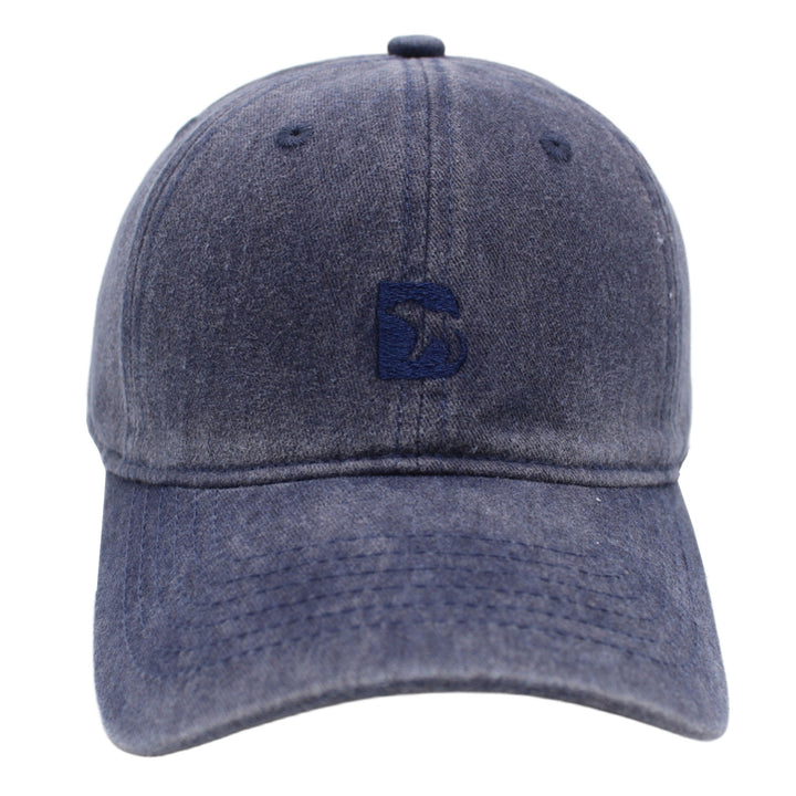 Bearbottom Logo Dad Hat Washed navy front view