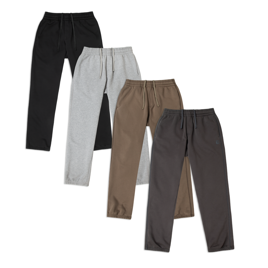 Core Jogger 4 pack in Black, Heather Grey, Driftwood, Shadow
