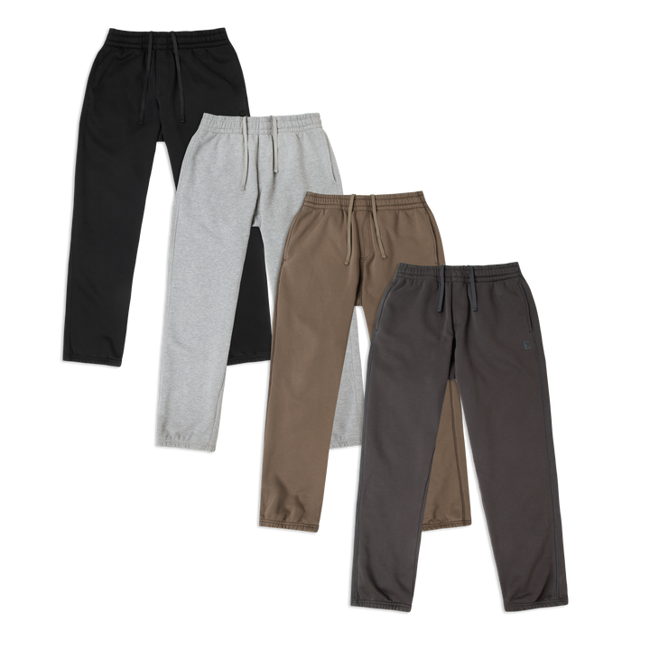Core Jogger 4 pack in Black, Heather Grey, Driftwood, Shadow