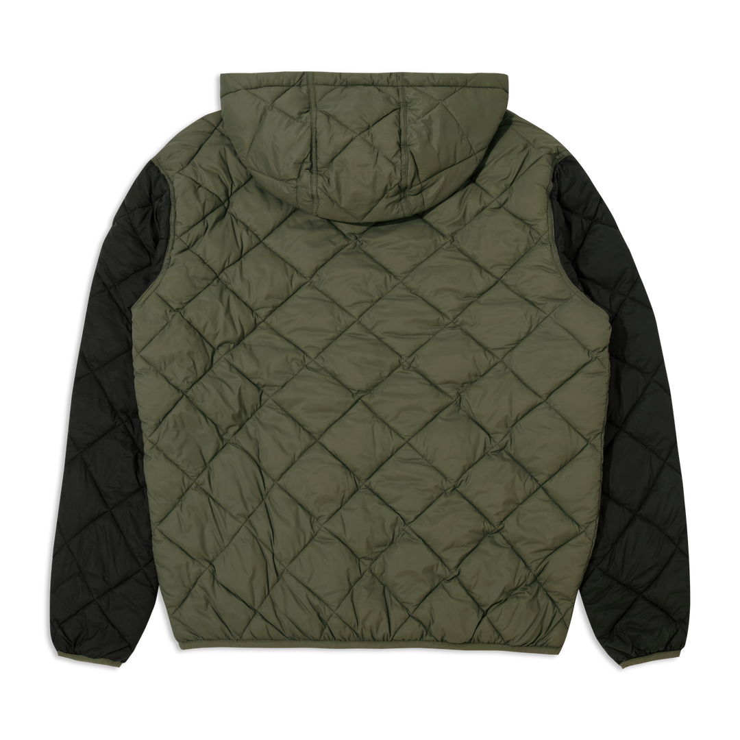 Backyard Quilted Jacket Fern back hood down