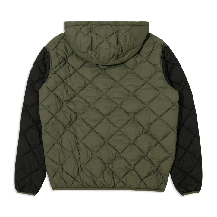 Backyard Quilted Jacket Fern back hood down