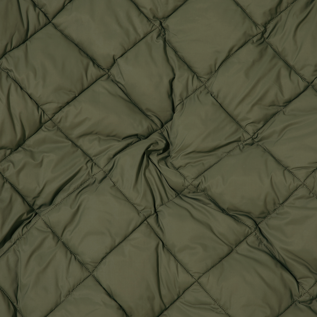 Backyard Quilted Jacket Fern close up farbic