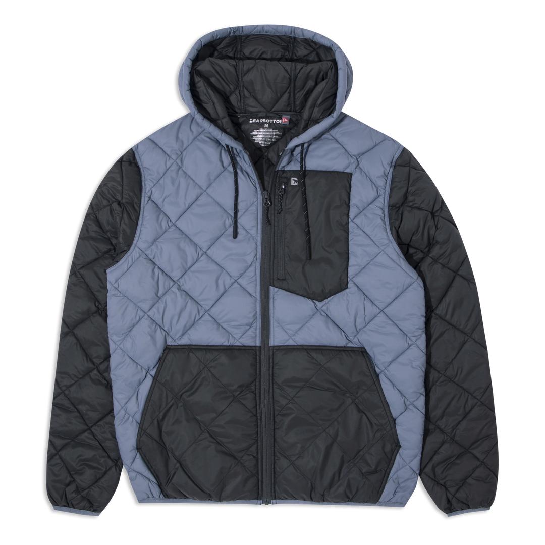 Backyard Quilted Jacket Flint front